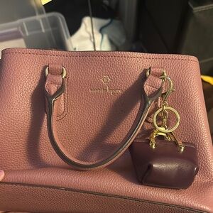 Pink Leather Handbag